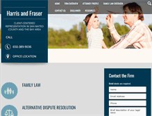 Tablet Screenshot of harrisandfraser.com